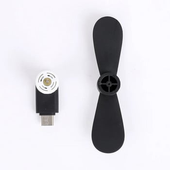 1 τεμ. Φορητό Mini USB ανεμιστήρα κινητού τηλεφώνου Cooler Creative Phone Fan Type C For Samsung For Xiaomi For Iphone Accessories