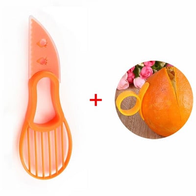 3 σε 1 Αβοκάντο Slicer Shea Corer Βούτυρο Αποφλοιωτή Φρούτων Κόπτης Πλαστικό Μαχαίρι Διαχωριστής Πούλπας Κουζίνα Εργαλεία λαχανικών Συσκευές κουζίνας