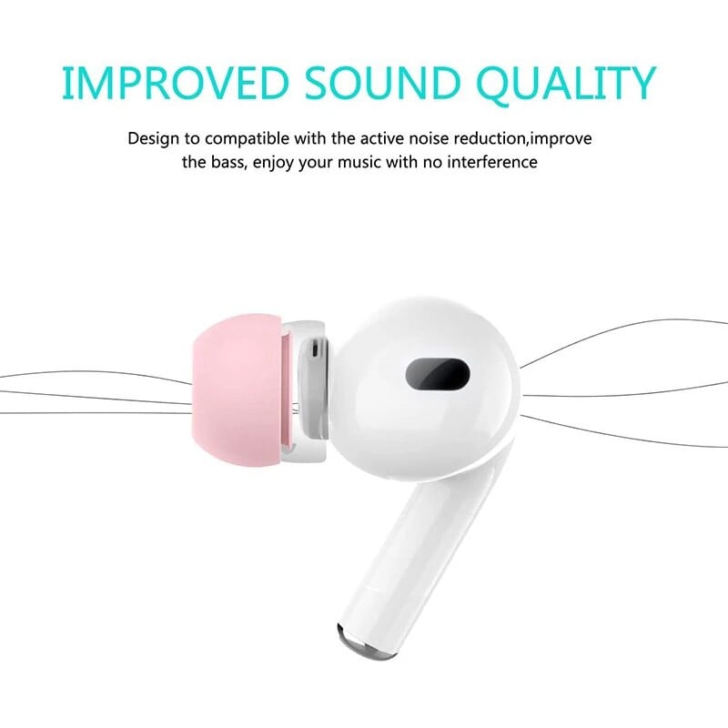 Apple Airpods Căști din silicon moale Căști Capac pentru dop pentru căști pentru Airpods Pro 2 Accesorii Sfaturi pentru urechi Pernă SML