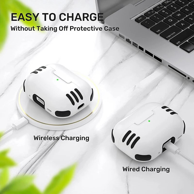 Su užrakto spaustuko dangteliu, skirtu Airpods Pro 2nd 1st Generation Case Apsauginis dangtelis, skirtas Airpod 3 Gen Shell, skirtas Air Pods Pro Case