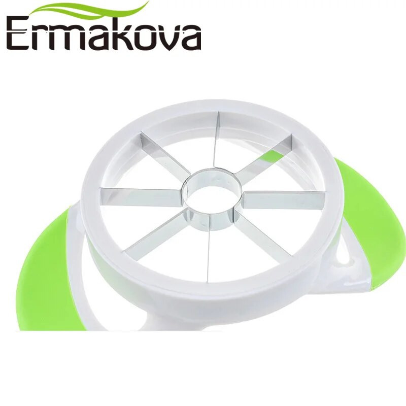 ERMAKOVA õunaviilutaja 8 viiluga roostevabast terasest pirnisüdamiku jagaja kiilulõikur Easy Grip roostekindel puuviljavidin