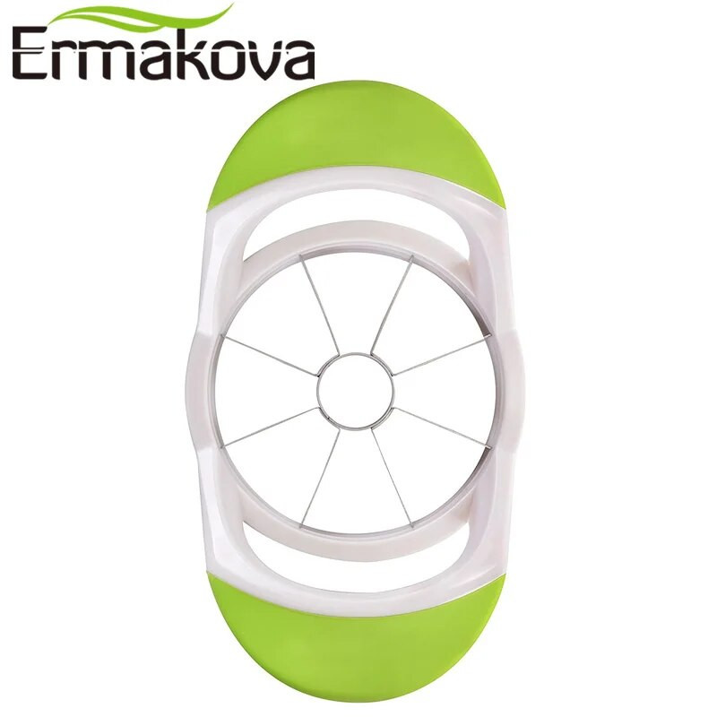 ERMAKOVA õunaviilutaja 8 viiluga roostevabast terasest pirnisüdamiku jagaja kiilulõikur Easy Grip roostekindel puuviljavidin