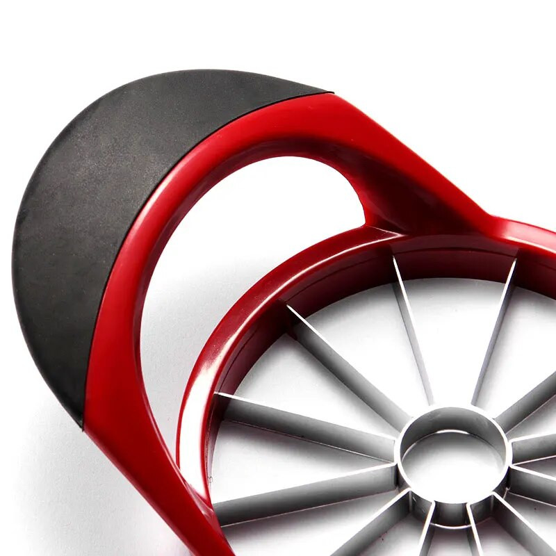 Roșu Negru Tăiător de mere Versiune îmbunătățită Cu 12 lame Corer mare de mere Din oțel inoxidabil Tăiător de mere ultra-ascuțit Gadget pentru scule de bucătărie