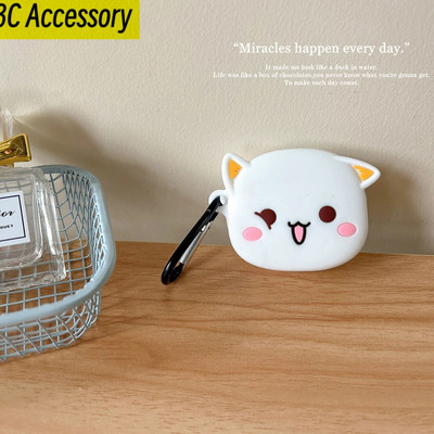 Dėklas Redmi Buds 4 Lite Youth Edition mielas animacinių filmų anime ausinių apsauginis dangtelis minkštas silikoninis ausinių dėklas su raktų pakabuku