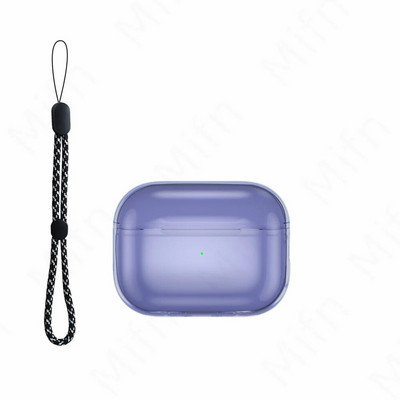 skirtas AirPods Pro 2 skaidraus dėklo silikono dėklas Minkštas TPU apsauginis dangtelis mielas moterims, skirtas Airpod pro 2023 priedai su virve