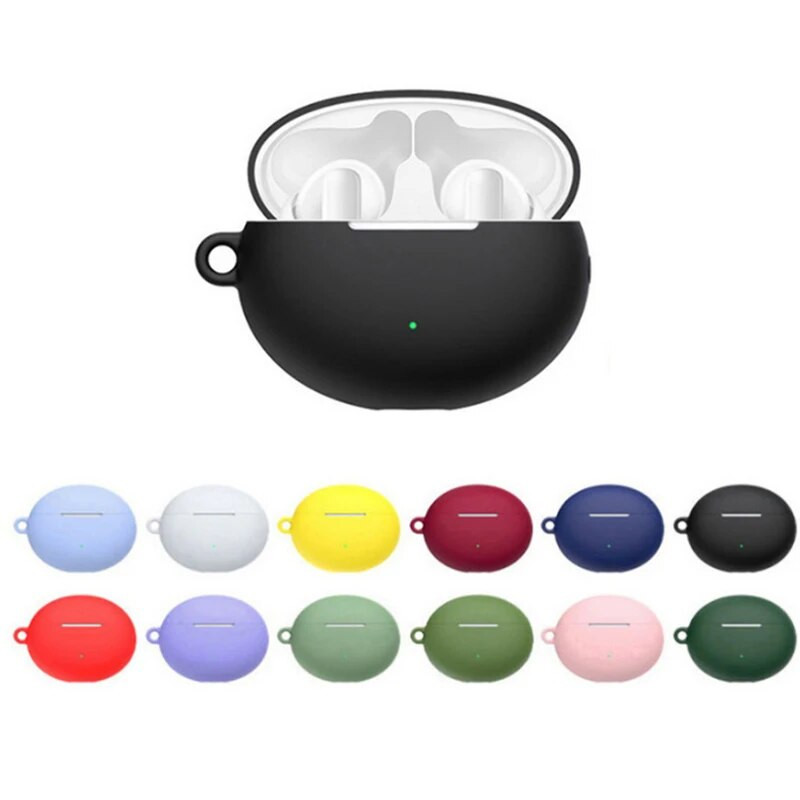 Szilikon fülhallgató tok a Huawei Freebuds 4i fejhallgató védő héjhoz Tartozékok a Freebuds 4i tok akasztóval