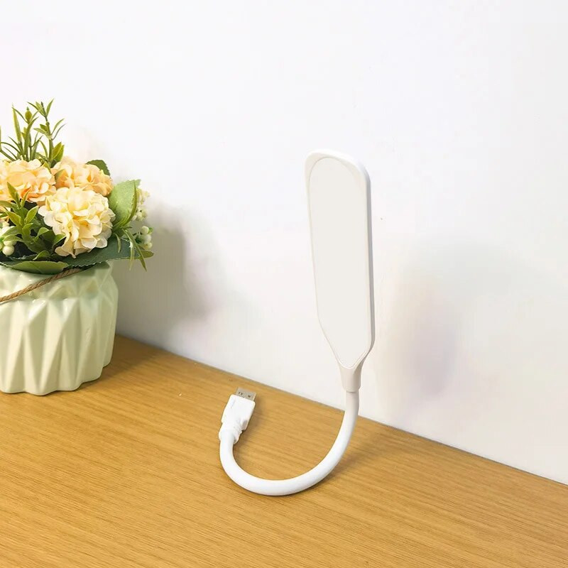 Priză USB portabilă 5v Lumină de noapte pentru birou Îngrijirea ochilor Lumină cu LED pentru cărți Lampă de lectură Laptop Tastatură Iluminare PC