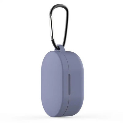 Silikoninis Redmi Airdots dėklo apsauginis dangtelis su kabliuku, skirtas Xiaomi Mi Redmi AirDots 2 Cover ausinių belaidžio įkrovimo dėžutei