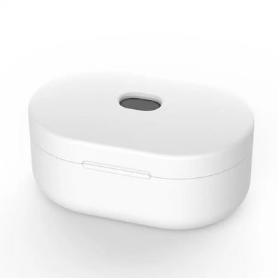 Silikoninis Redmi Airdots dėklo apsauginis dangtelis su kabliuku, skirtas Xiaomi Mi Redmi AirDots 2 Cover ausinių belaidžio įkrovimo dėžutei