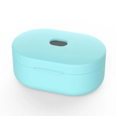 Silikoninis Redmi Airdots dėklo apsauginis dangtelis su kabliuku, skirtas Xiaomi Mi Redmi AirDots 2 Cover ausinių belaidžio įkrovimo dėžutei