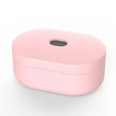 Silikoninis Redmi Airdots dėklo apsauginis dangtelis su kabliuku, skirtas Xiaomi Mi Redmi AirDots 2 Cover ausinių belaidžio įkrovimo dėžutei