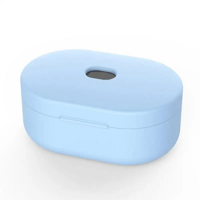 Silikoninis Redmi Airdots dėklo apsauginis dangtelis su kabliuku, skirtas Xiaomi Mi Redmi AirDots 2 Cover ausinių belaidžio įkrovimo dėžutei