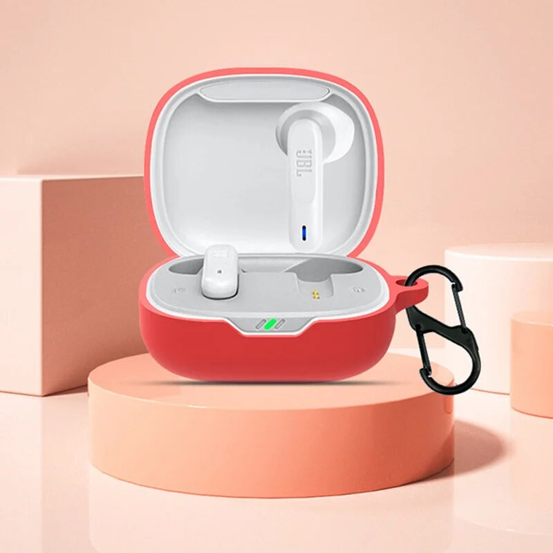 Zaštitne maske za slušalice za JBL W300TWS Silikonska futrola za JBL WAVE 300 TWS kutiju za punjenje, zaštitni poklopac s kukom