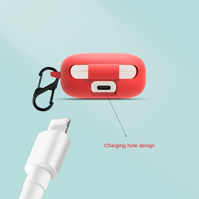 Zaštitne maske za slušalice za JBL W300TWS Silikonska futrola za JBL WAVE 300 TWS kutiju za punjenje, zaštitni poklopac s kukom