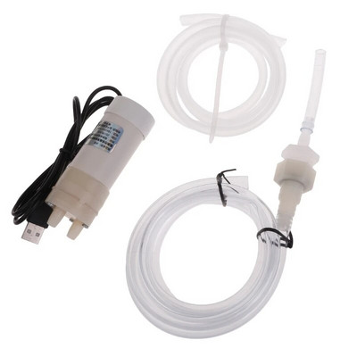 5 V USB mini vandens aušinimo siurblys 4 l/min savaiminio įsisiurbimo siurblys, skirtas žuvų rezervuaro vandens balionėliui, cirkuliaciniam vandens fontanui H8WD