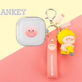 priekš Shokz OpenFit caurspīdīgā korpusa austiņu aizsargvāciņš Pretkrītošs mīksts silikons bezvadu Bluetooth austiņu pārnēsāšana