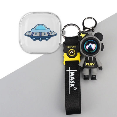 priekš Shokz OpenFit caurspīdīgā korpusa austiņu aizsargvāciņš Pretkrītošs mīksts silikons bezvadu Bluetooth austiņu pārnēsāšana