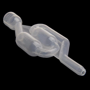 Βαλβίδα παρασκευής μονής κατεύθυνσης με πλαστικό κάλυμμα Homebrew Bubble Airlock Carboys Πώμα & βαλβίδα στεγανοποίησης ζυμωτή με δακτύλιους ποιότητας τροφίμων