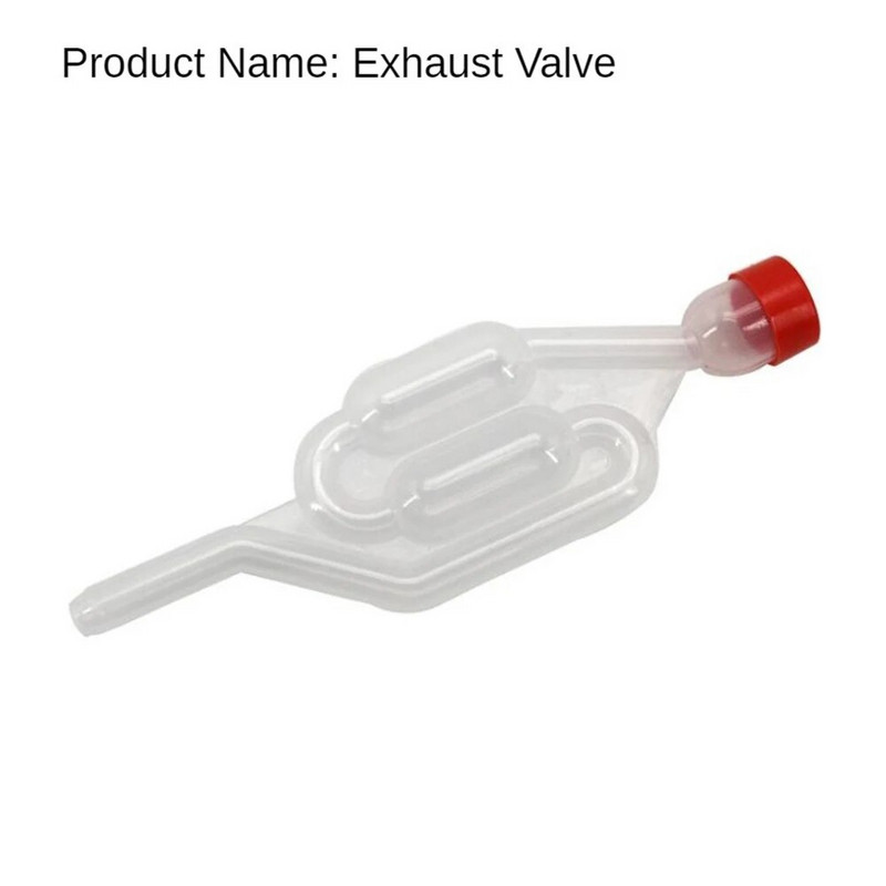 Vienpusis virimo vožtuvas su plastikiniu dangteliu Homebrew Bubble Airlock Carboys kamščiu ir fermentatoriaus sandarinimo vožtuvas su maistinėmis tarpinėmis