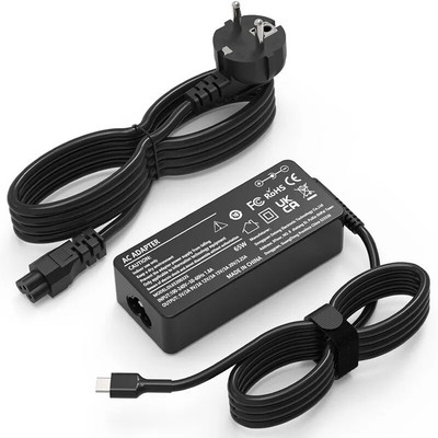 Γρήγορος φορτιστής φορητού υπολογιστή 65W 20V 3,25A Προσαρμογέας υπολογιστή διεπαφής USB Type-C για Lenovo Macbook Thinkpad X1 Carbon Yoga X270 X280