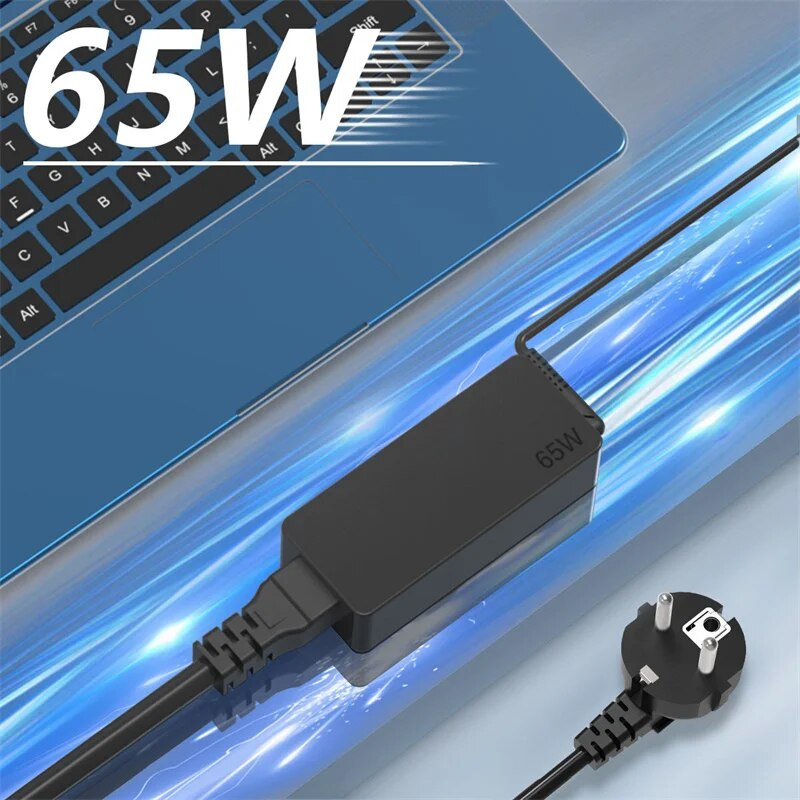 Greitas nešiojamojo kompiuterio įkroviklis 65W 20V 3.25A USB Type-C sąsajos kompiuterio adapteris, skirtas Lenovo Macbook Thinkpad X1 Carbon Yoga X270 X280