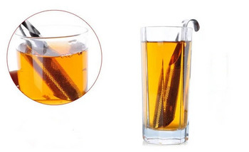 Ανοξείδωτο ατσάλι Έγχυσης τσαγιού Creative Pipe Design Μεταλλικό σουρωτήρι για κούπα Fancy φίλτρο για Puer Tea Herb Tea Tools Accessories