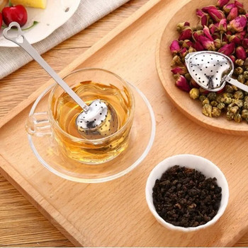 Инфузер за чай от неръждаема стомана Креативен дизайн на тръби Метална цедка за чай за чаша Изискан филтър за чай пуер Инструменти за билков чай Аксесоари