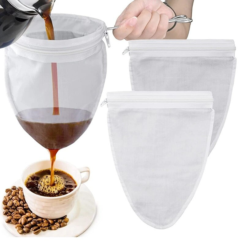 Itin smulkaus tinklelio sietelio maišelis su užtrauktuku, smulkaus tinklelio sieteliai su sustiprintu rėmu ir tvirta rankena, riešutų pieno maišeliai