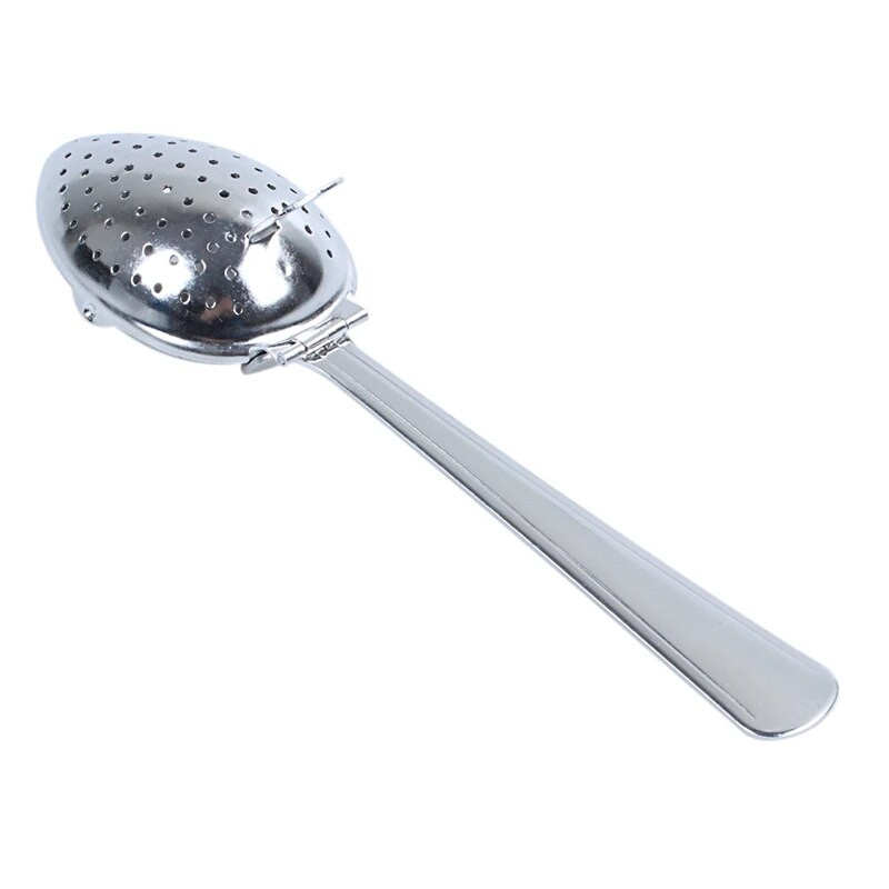 2X rozsdamentes acél tea befúvó szűrőkanál laza levél szűrő gyógynövények fűszer ÚJ