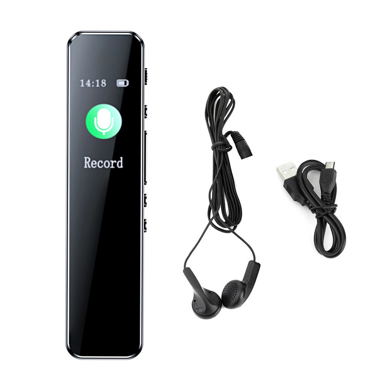 Digitalni diktafon Prijenosni aktivirani audio snimač 1536KBPS HD snimanje MP3 player za predavanja Sastanci Intervju na predavanjima