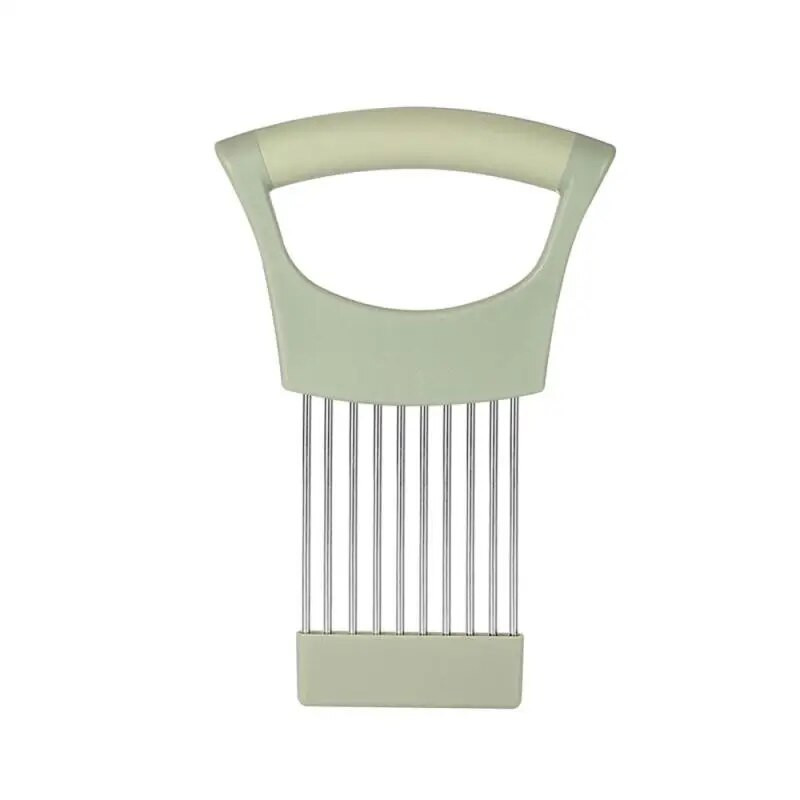 1 ~ 10 tk Sibulanõel roostevabast terasest fikseeritud nõelakahvliga köögiviljade puuvilja viilutaja lõikehoidja köögitarviku tööriist