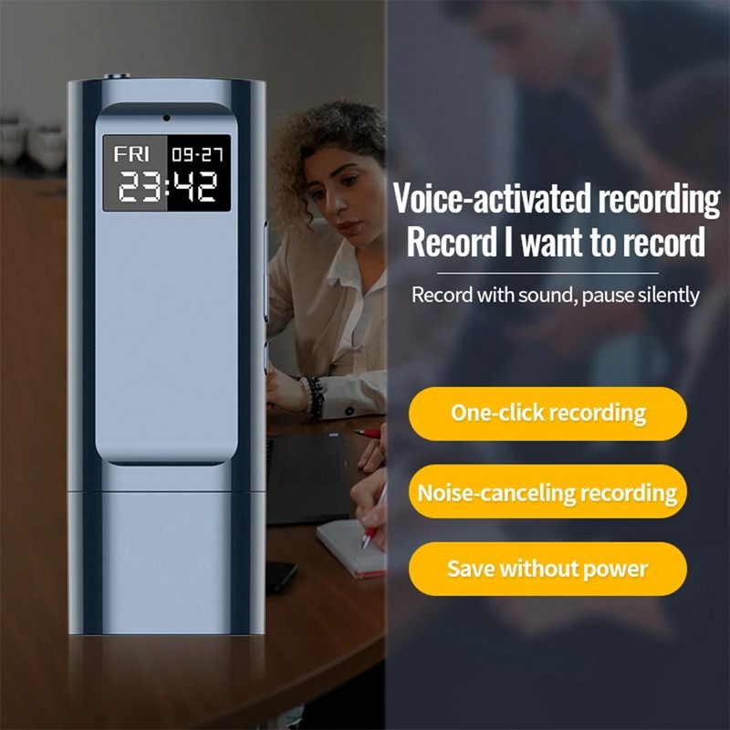 8GB 16GB USB įrašymo rašiklis mini garso įrašymo įrenginys Triukšmo mažinimo ilgas įrašymo rašiklis Skaitmeninis garso įrašymo įrenginys MP3 muzikos grotuvas