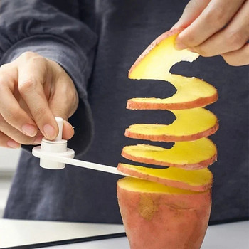 Креативно устройство за пресоване на плодове и зеленчуци Снек Пържени картофи и репички Гравиращ спирален шаблон на плодове и зеленчуци