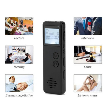 Мини цифров диктофон за аудио на дълги разстояния, MP3 диктофон, намаляване на шума, глас, MP3, WAV запис, плейър, запис с един клавиш