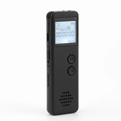 Mini digitaalne helisalvesti pikamaaheli MP3 diktofoni müra vähendamine hääle MP3 WAV plaadimängija ühe klahvi salvestus