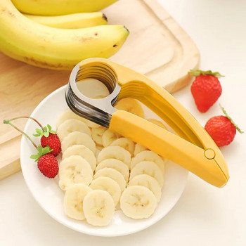 Εγχειρίδιο 1PC Kitchen Gadgets Μπανάνα Slicer Sausage Chopper Φρούτα Κόπτης Λαχανικών Αγγούρι Σαλάτα Κόπτης Εργαλείο Μαγειρικής Home Gadget