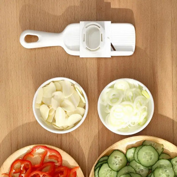 Εγχειρίδιο τεμαχιστή κοπής και λείανσης σκόρδου δύο σε ένα πολλαπλών λειτουργιών Κουζίνα διπλής όψης Τεχνουργήματα κοπής λαχανικών Οικιακό