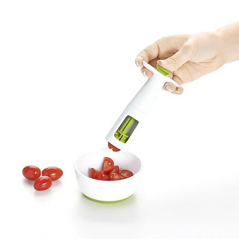 Δημιουργικός κόφτης ντομάτας σταφυλιού Μικρά εργαλεία διαχωρισμού φρούτων για σαλάτα κουζίνας Ψήσιμο αξεσουάρ μαγειρέματος Εγχειρίδιο Cut Gadget