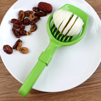 WALFOS Кухненски инструмент за готвене от неръждаема стомана Резачка за плодове и гъби с дълга дръжка