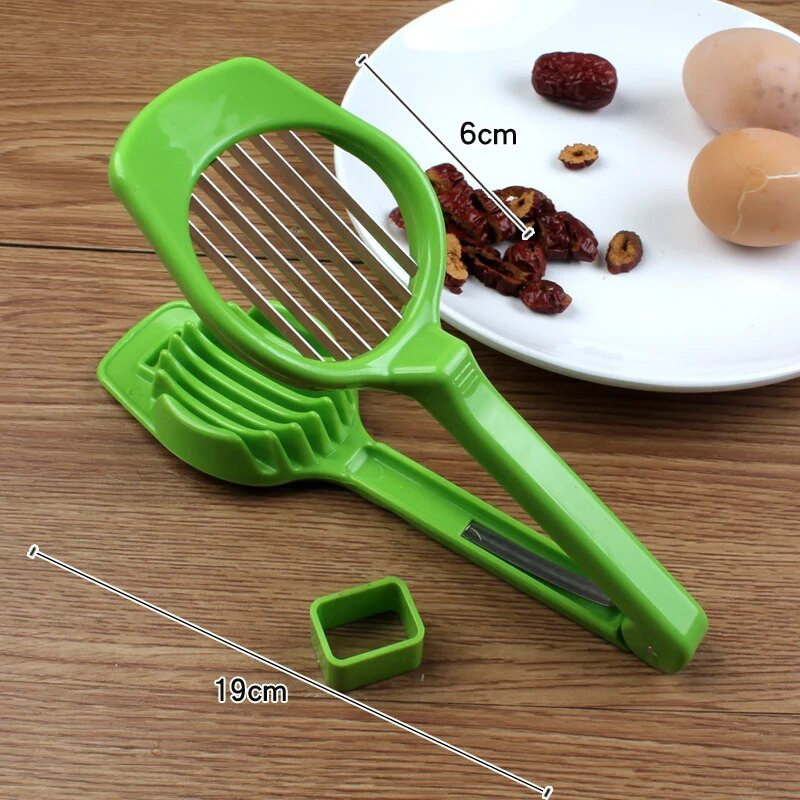 WALFOS Bucătărie Instrument de gătit din oțel inoxidabil Tăiător de fructe pentru ouă, ciuperci, cu mâner lung