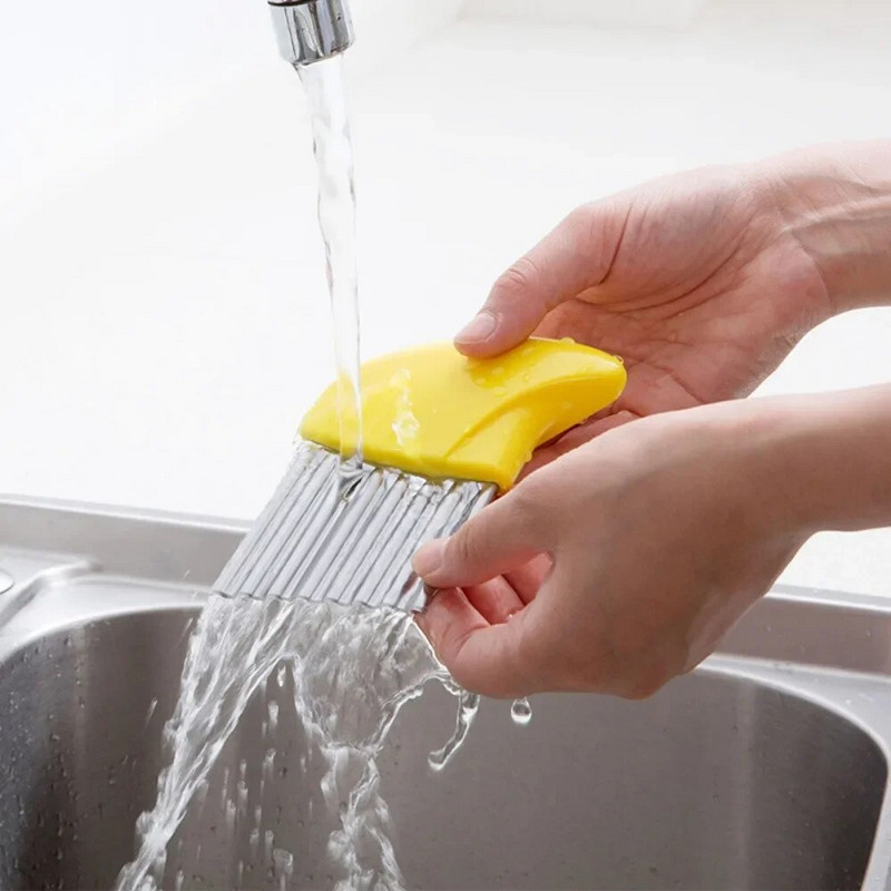 Bulvių raukšlių banguotas pjaustyklės peilis nerūdijančio plieno virtuvės įrankiai bulvių traškučių tešlai daržovių vaisiams greitai pjaustoma banguota pjaustyklė