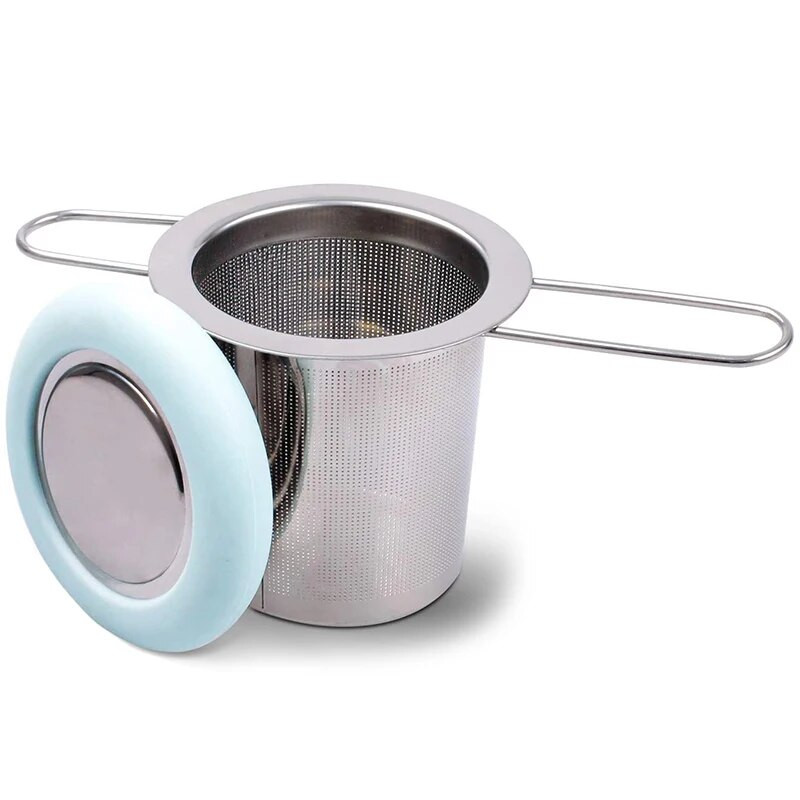 Arbatos infuzatorius nerūdijančio plieno arbatos sietelis sulankstoma rankena arbatos filtras ypač smulkaus tinklelio sietelis virimo krepšelis CNIM karštas