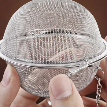 1 бр. 304 неръждаема стомана Spice Tea Ball Tea Infuser Sphere Locking Strainer Mesh Infuser Филтър за чай Цедки Кухненски инструменти