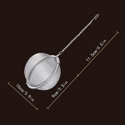 1 τεμ. 304 Ανοξείδωτο ατσάλι Spice Tea Ball Tea Infuser Sphere Locking Strainer Mesh Infuser Φίλτρο τσαγιού φίλτρα Εργαλεία κουζίνας