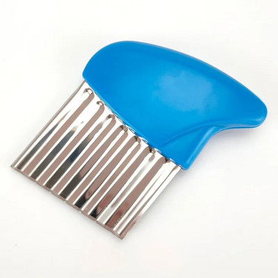 Rezač krumpirića Aparat za pečenje krumpirića Valoviti nož od nehrđajućeg čelika Sjeckalica za pomfrit Nož za krumpir Sjeckalica Valoviti rezač