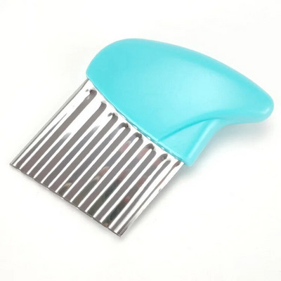 Rezač krumpirića Aparat za pečenje krumpirića Valoviti nož od nehrđajućeg čelika Sjeckalica za pomfrit Nož za krumpir Sjeckalica Valoviti rezač