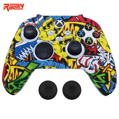 Nauji silikoniniai minkšti apsauginiai žaidimų pultelio dėklai, skirti Xbox serijos S/X valdikliui, žaidimo rankenos vairasvirtės dangtelio apvalkalas su rankenos dangteliais