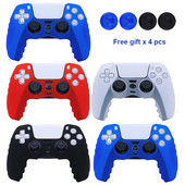 Minkštas silikoninis apsauginis dėklas, skirtas PS5 valdiklio korpusui, skirtas Playstation 5 žaidimų pultui, valdikliui, valdikliui, žaidimų priedai