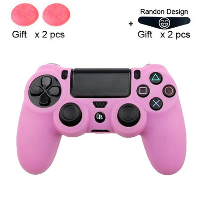 Data Frog mīksts silikona gēla gumijas korpusa vāciņš priekš SONY Playstation 4 PS4 kontroliera aizsardzības korpuss PS4 Pro plānam spēļu pults