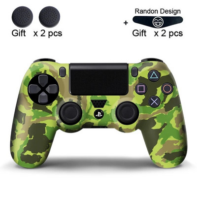 Data Frog mīksts silikona gēla gumijas korpusa vāciņš priekš SONY Playstation 4 PS4 kontroliera aizsardzības korpuss PS4 Pro plānam spēļu pults